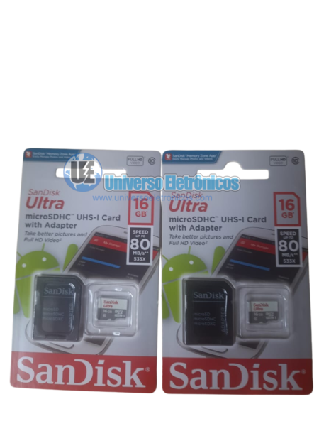Cartão de memória Sandisk Ultra 16 GB