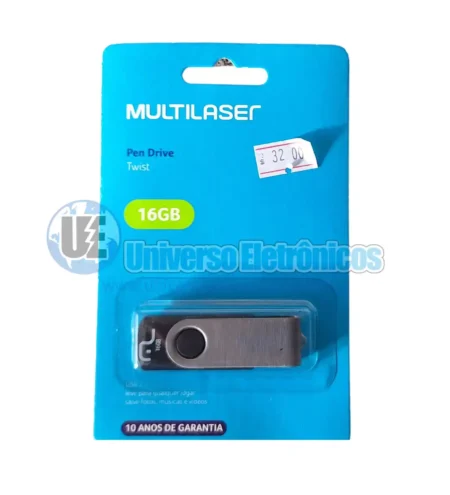 Pen Drive Multilaser Twist 16GB PD588